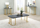 Calista - Black & Gold - End Table - Ornate Home