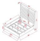 Camille - Grey - California King Bed - Ornate Home
