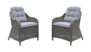 Canistota - Gray - Outdoor Dining Chair (Set of 2) - Ornate Home