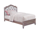 Caroline - Metallic Lilac & Grey - Twin  Bed - Ornate Home