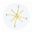 Chanel - Brass & Clear - Round Dining Table - Ornate Home