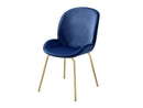 Chuchip - Blue Velvet & Gold - Side Chair (Set of 2) - Ornate Home