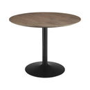Clora - Walnut & Black - Round Dining Table - Ornate Home