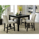 Kristie - Antique Black - Counter Height Dining Set / 5pc - Ornate Home