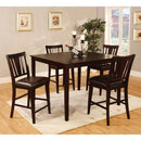 Bridgette II - Espresso - Counter Height Dining Set / 5pc - Ornate Home