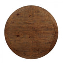 Auletta Distressed White & Dark Oak Round Dining Table