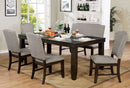 Teagan Dark Walnut/Gray Counter Height Chair (Set of 2)