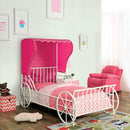 Charm White/Pink Full Bed