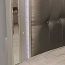 Brachium - Silver - E. King Bed w/ HB LED - Ornate Home