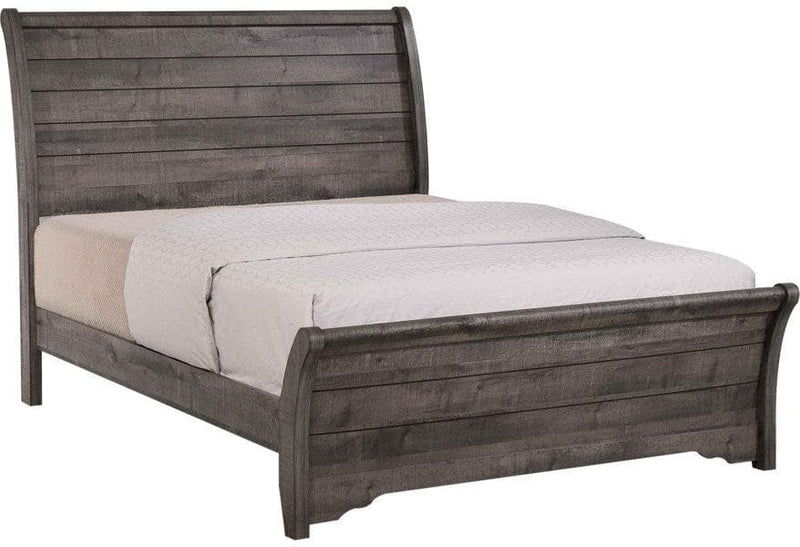 Coralee Gray California King Sleigh Bed - Ornate Home