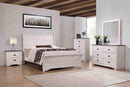Coralee White Sleigh Bedroom Set - Ornate Home