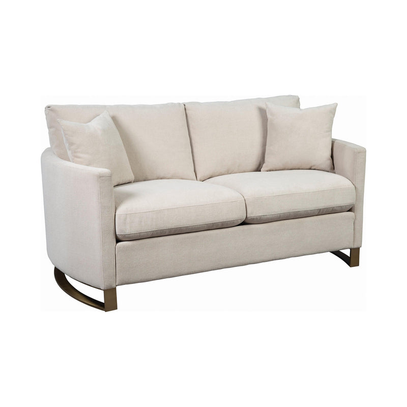 Corliss - Beige - Stationary Loveseat - Ornate Home