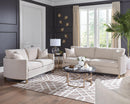 Corliss - Beige - Stationary Loveseat - Ornate Home