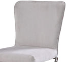Daire - Neutral Velvet & Chrome Metal - Side Chair (Set of 2) - Ornate Home