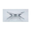 Dekel Clear Tempered Glass & Stainless Steel Dining Table - Ornate Home