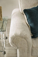 Delgada - Beige - Stationary Sofa & Loveseat - 2pc - Ornate Home