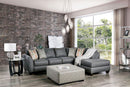 Earl - Gray -  L Shape Sectional Sofa - Ornate Home