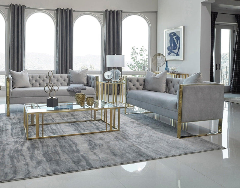 Eastbrook - Grey - 2pc Living Room Set - Ornate Home
