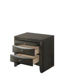 Emily Gray Queen Storage Platform Bed w/ Free Nightstand - Ornate Home