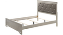 Amalia - Silver - Queen Panel Bed - Ornate Home