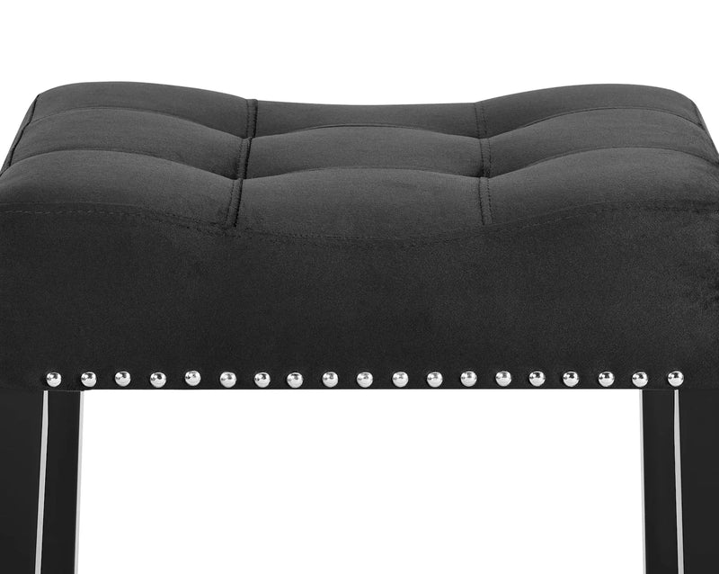 Lennon Black Saddle Counter Stool (Set of 2)