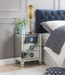 Filip Mirrored & Faux Agate Accent Table - Ornate Home
