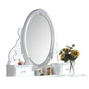 Flora White Mirror (Jewelry) - Ornate Home