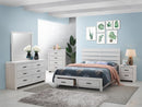 Marion - Coastal White - Queen Storage Bed - Ornate Home