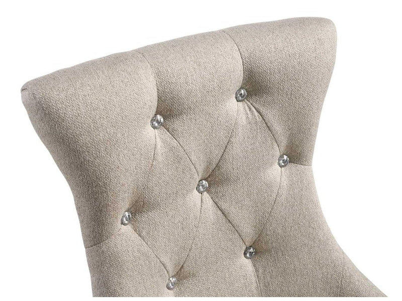 Gabrian Fabric & Reclaimed Gray Dining Chair - Ornate Home
