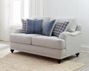 Gwen - Light Grey & Blue - Living Room Set - Ornate Home