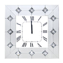 Hessa Mirrored & Faux Rhinestones Wall Clock - Ornate Home