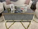 Layton - Silver & Clear Mirror - Coffee Table - Ornate Home