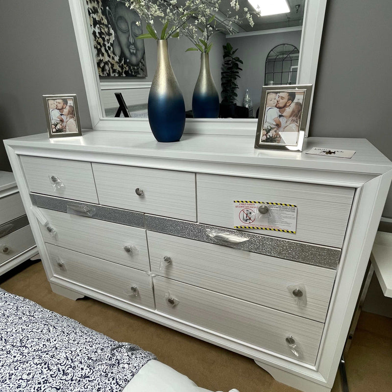 Naima - White - Mirror - Ornate Home