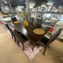 Wes Grey & Dark Walnut  7pc Rectangular Dining Room Set