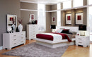 Jessica - White -  4pc Eastern King Bedroom Set - Ornate Home