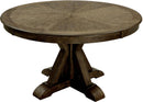 Julia - Light Oak & Beige - Round Table Dining Room Set / 5pc - Ornate Home