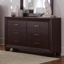 Kauffman - Dark Cocoa - 4pc Queen Bedroom Set - Ornate Home