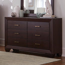 Kauffman - Dark Cocoa -5pc Queen Bedroom Set - Ornate Home