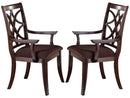 Keenan - Dark Walnut - Dining Arm Chairs (Set of 2) - Ornate Home