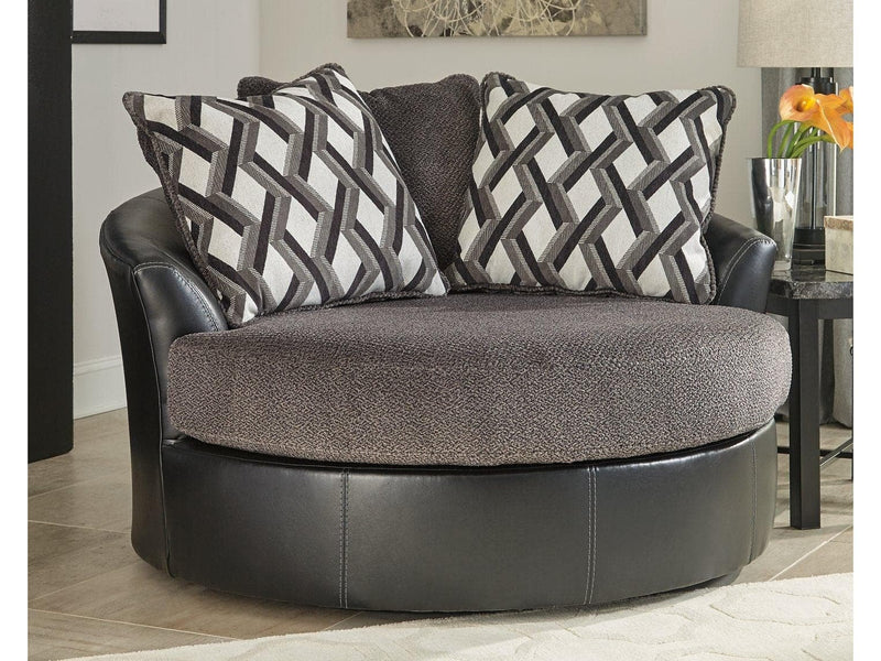 Kumasi Oversized Swivel Accent Chair
