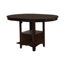 Lavon - Espresso - Oval Counter Height  Table w/ 18" Leaf - Ornate Home