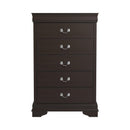 Louis Philippe - Cappuccino - 5pc Queen Panel Bedroom Set - Ornate Home