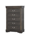 Louis Philippe Dark Gray Chest - Ornate Home
