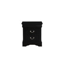 Louis Philippe III - Black - Nightstand - Ornate Home
