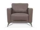 Malaga Taupe Leather Chair - Ornate Home