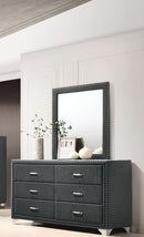 Melody - Grey - 5pc Queen Bedroom Set - Ornate Home