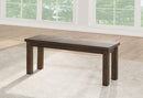 Nabirye Dark Oak Bench - Ornate Home