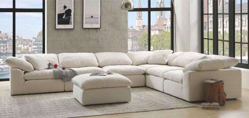 Naveen - Ivory - Modular Sectional Fabric - Create your own Style - Ornate Home