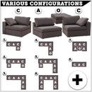 Naveen - Ivory - Modular Sectional Fabric - Create your own Style - Ornate Home