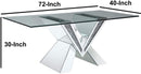 Noralie Dining Table - V Shape Base - Ornate Home